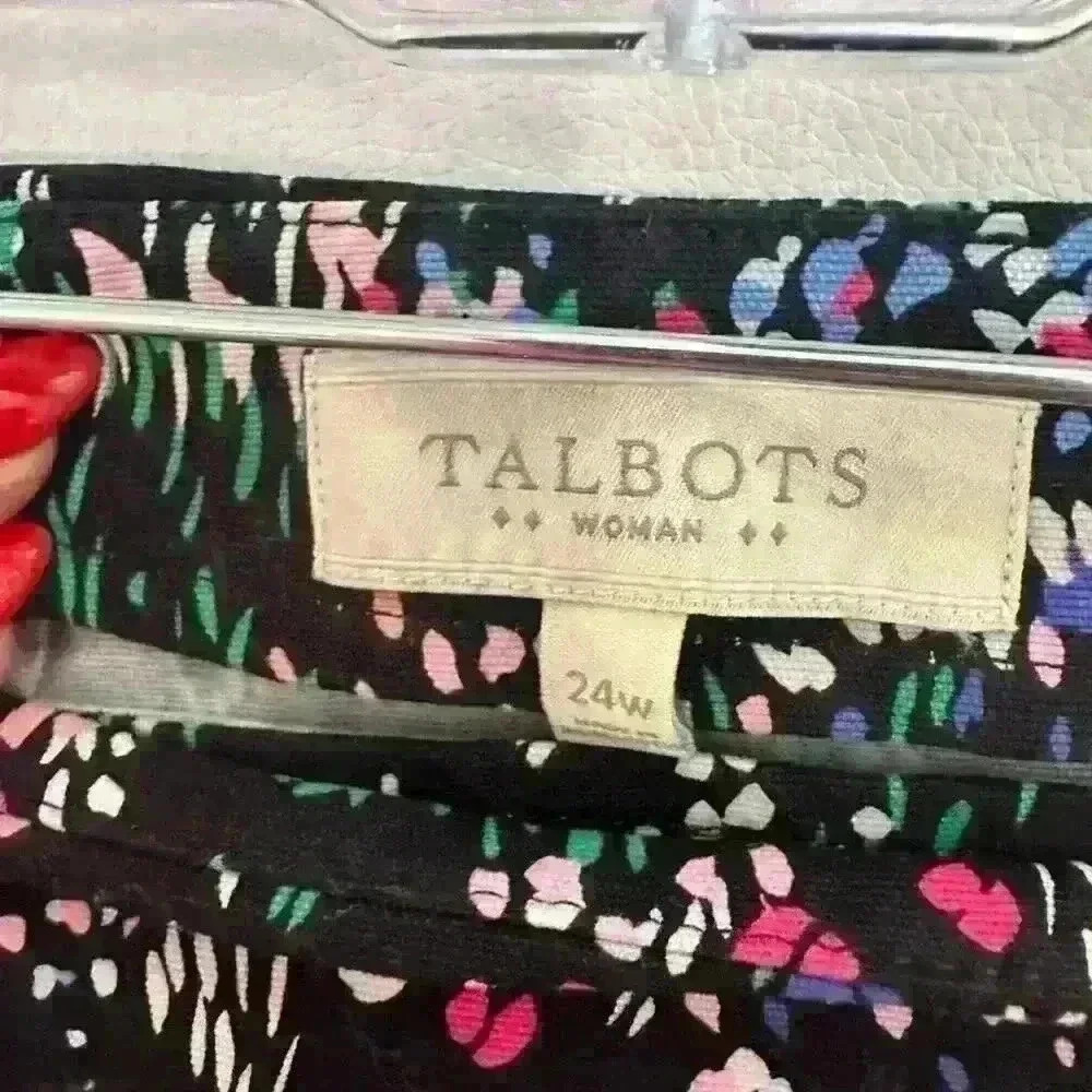 Talbots women’s 24W skirt pastel colors - Picture 2 of 4